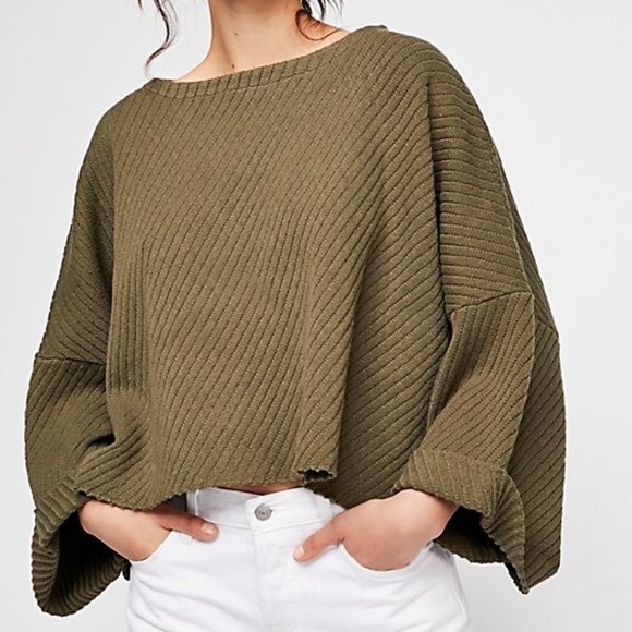 Free People Sweaters - Free people I can’t wait green sweater